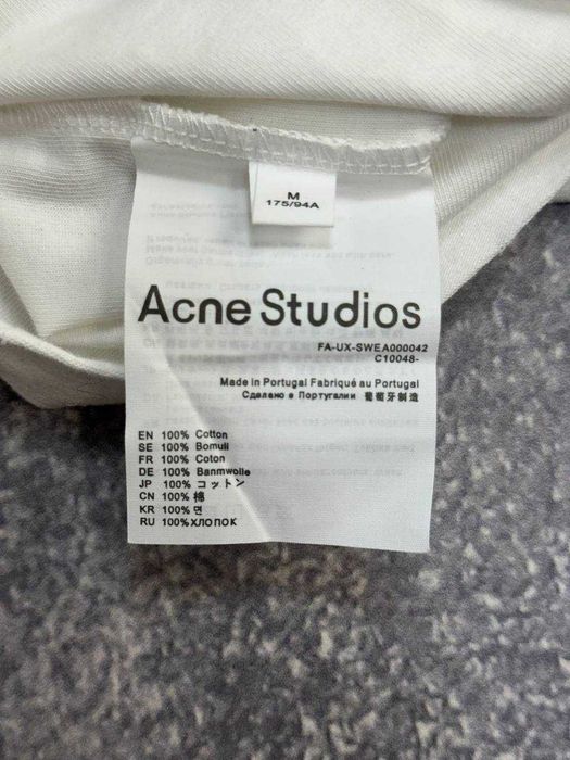 Acne Studios STOCKHOLM 1996 лонгслів лонгслив футболка  белая S M
