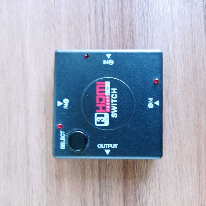 Comutador HDMI 3 Entradas 1 Saída