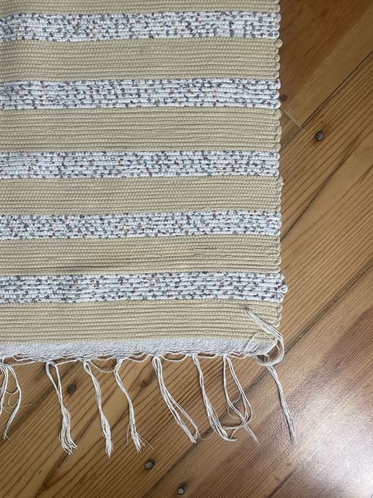 Tapete rústico de algodão 130 cm x1,95cm