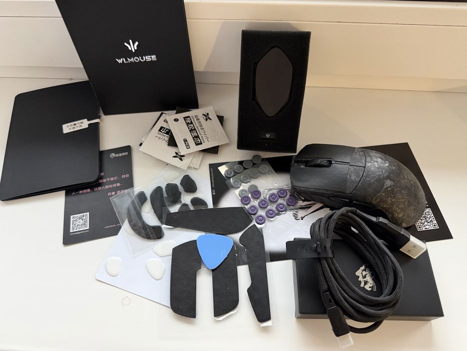 WLmouse Ying carbon mouse найновіша ревізія, місяць в користуванні, ідеальний екземпляр без мінусів, повний комлект + плюшки