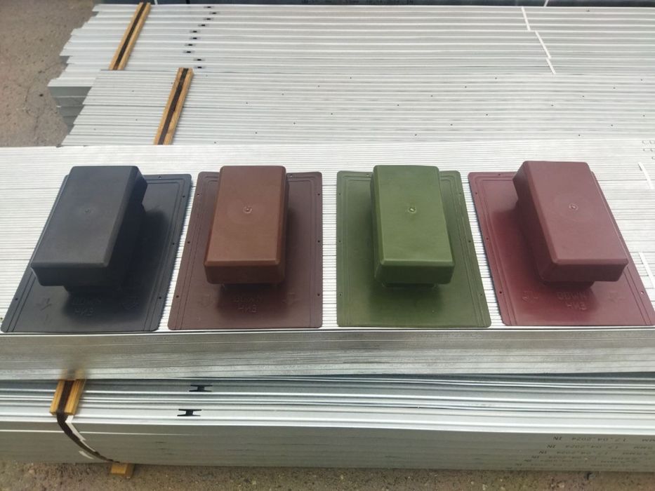 РАСПРОДАЖА Аэратор для битумной черепицы зелен/корич/красный/черный