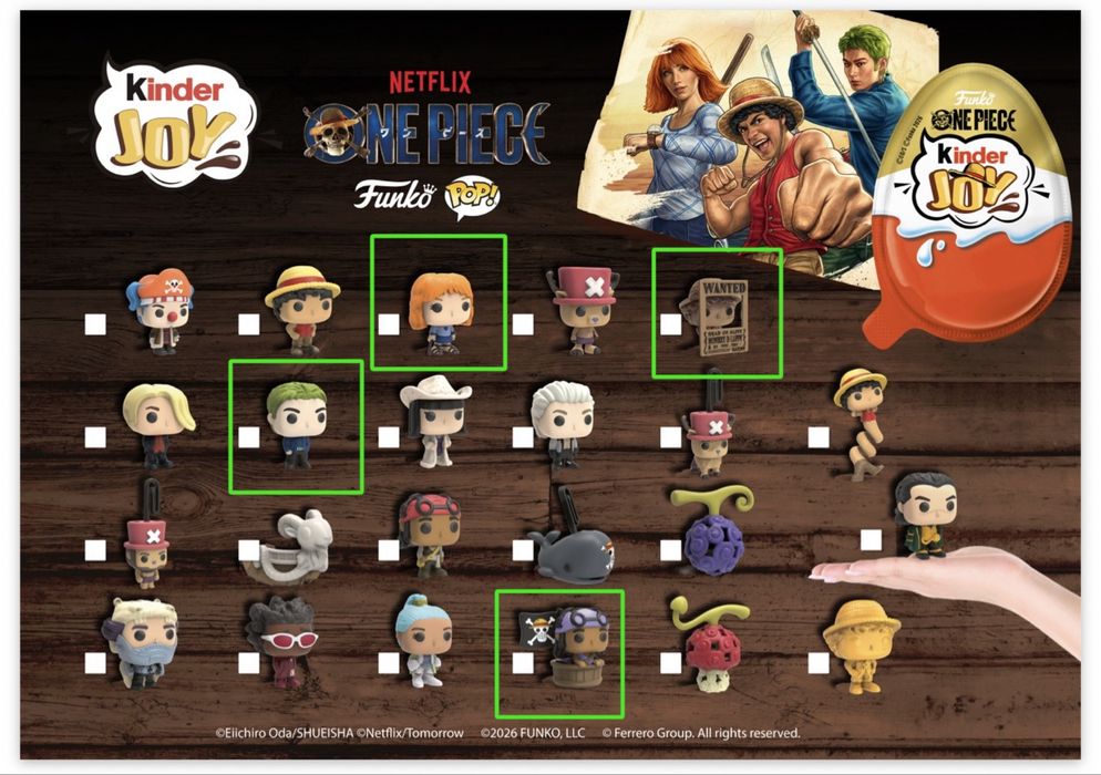 Figuras One Piece Kinder Joy