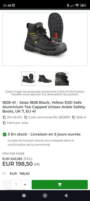 Захисні черевики JALAS Mid-Cut Safety