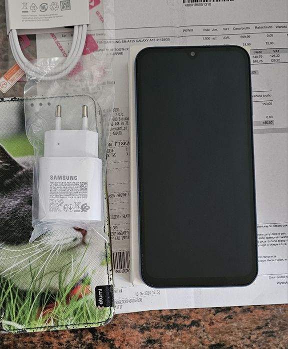 Samsung galaxy a15+oryginalna nowa ładowarka+akcesoria+gratisy