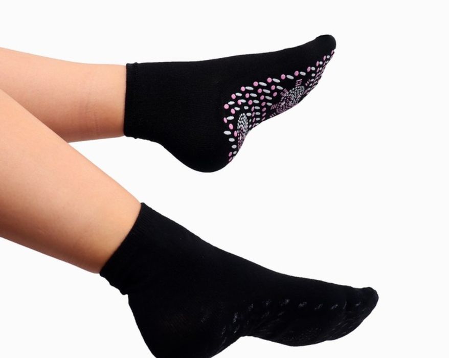 Turmalinowe skarpetki bawełna