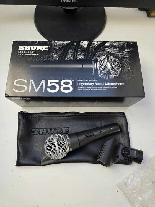 Mikrofon Shure SM58 wokalowy stan BDB