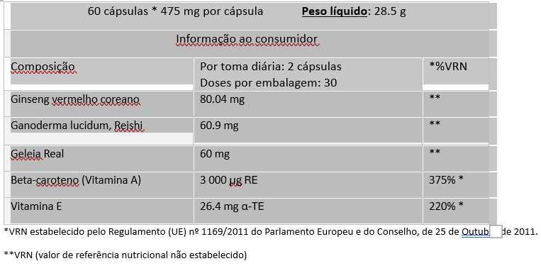 Hagin - Suplemento Alimentar à base de Ginseng e Ganoderma Lucidum