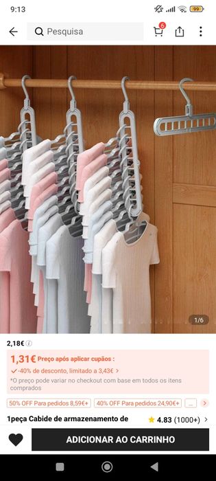 Cabides de armazenamento - NOVOS