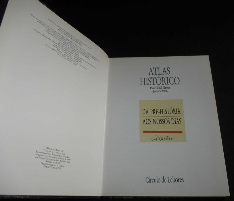 Livro História Universal Atlas Histórico Pré História aos nossos Dias