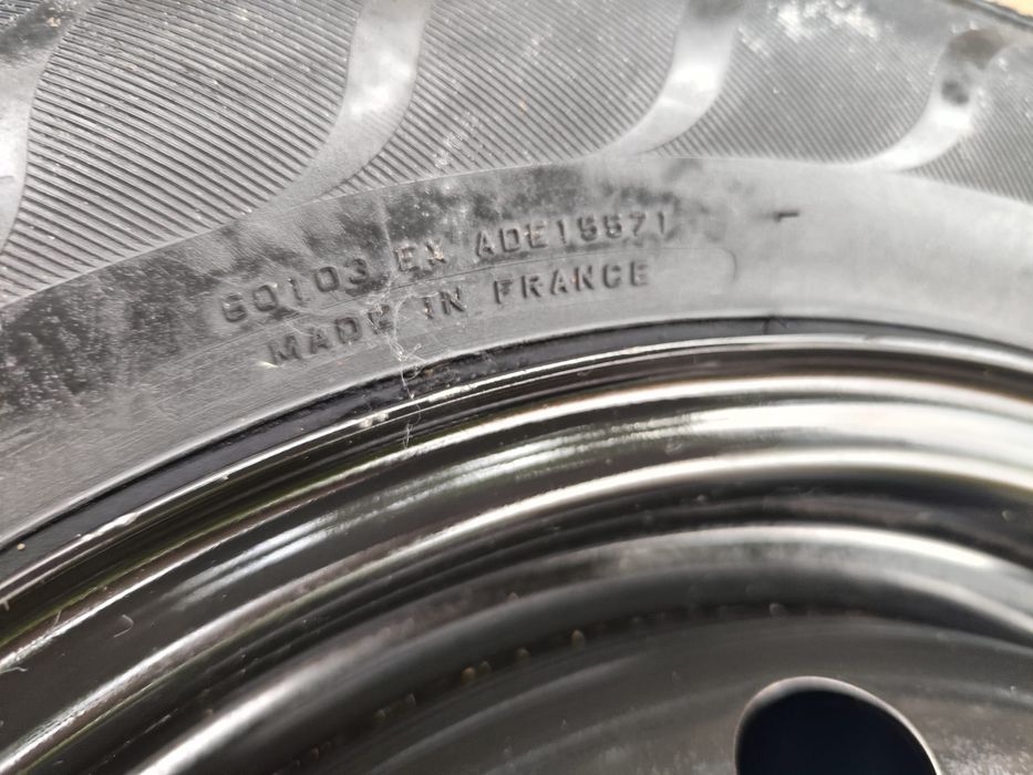 Koło zapasowe dojazdowe 185/65 R15  Styropian lewarek