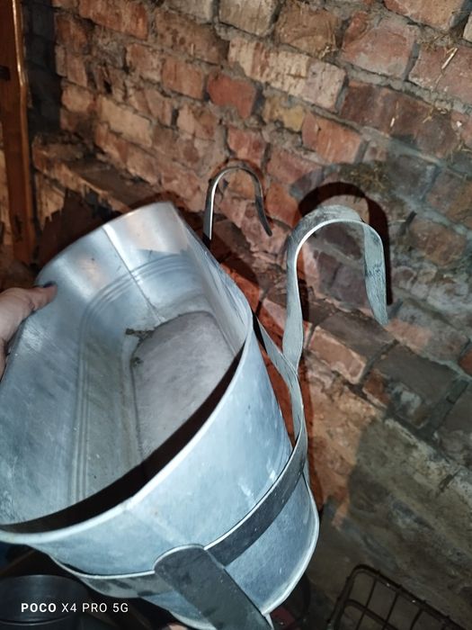 Donica skrzynka balkonowa ocynkowana z uchwytami loft / vintage