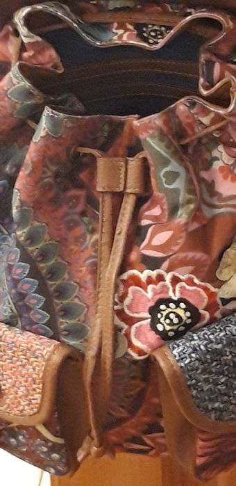 Desigual plecak retro kolorowy piękny patchworkowy