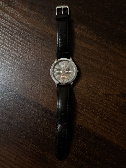 Продам б/у годинник Guardo, шкіряний ремінець