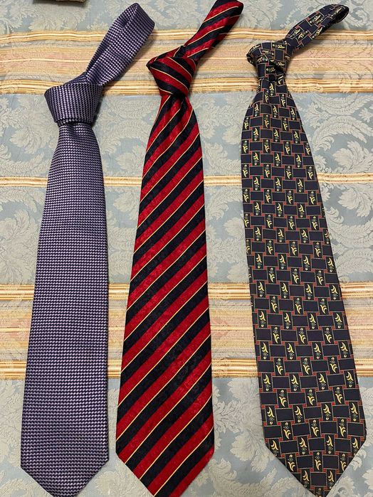 3 Gravatas 100% seda marcas Neck Dress, Carlo Colombo e Stefano Balli
