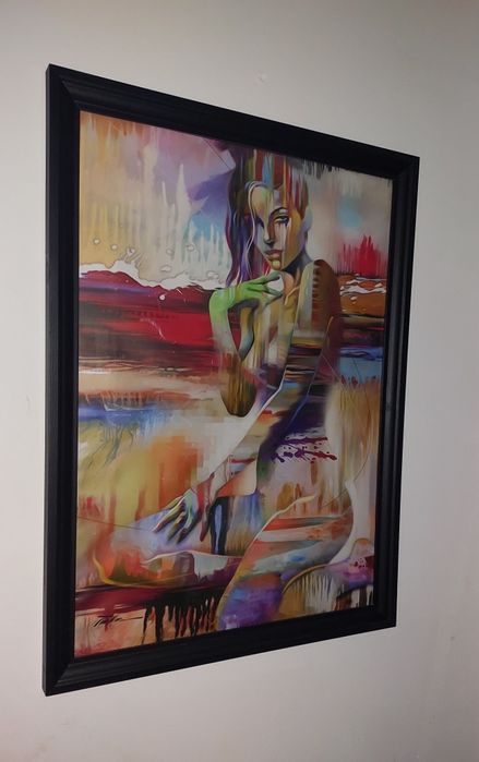 Quadros tela tecido moldura 57x77 cm