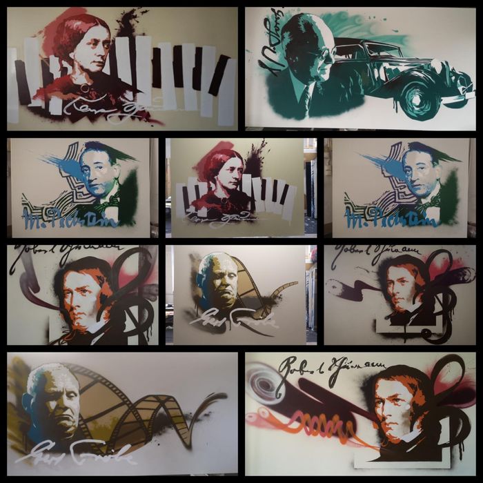 Murale reklamowe, wizerunkowe malowanie ścian biur i firm, graffiti