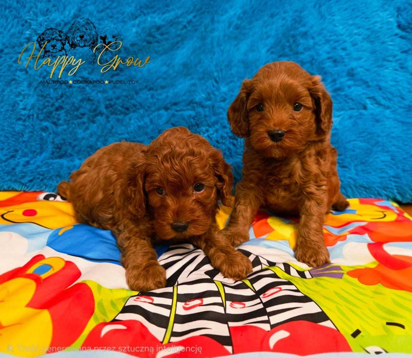 Cockapoo F1b Piesek Red Wafel