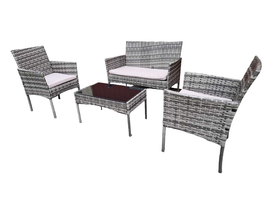 Komplet 4 osobowy mebli ogrodowych ratanowych rattanowe rattan NOWE