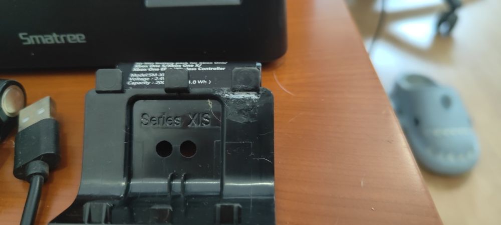 Baterias e base para comando xbox