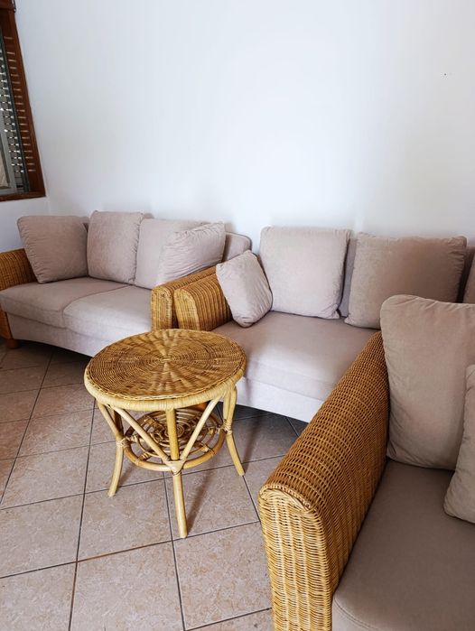 Sofás de exterior, com mesinha, de verga forte