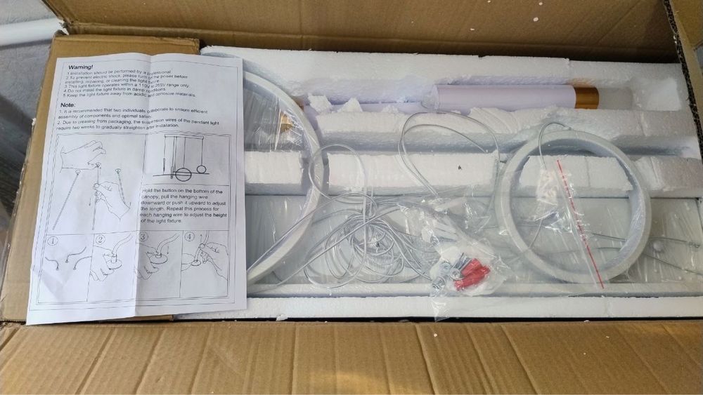 Підвісна Led люстра кільця