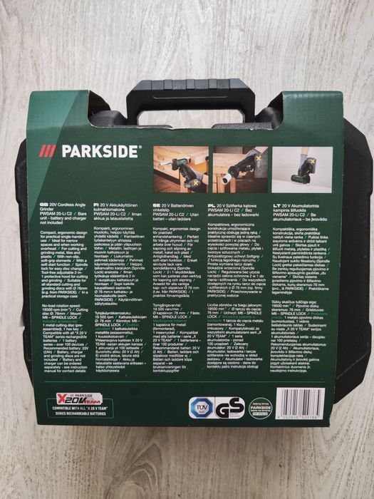 Акумуляторна міні болгарка Parkside PWSAM 20-Li C2