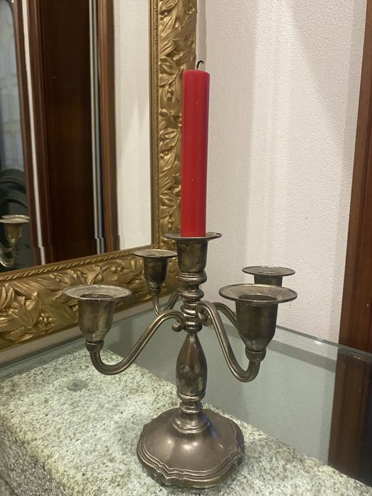 Vintage Candlestick Pair (5 Arms)