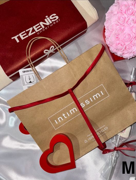Tezenis m/38 nowe (z metką) majtki stringi stras z wysokim stanem