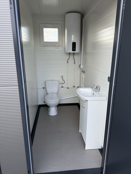 Kontener sanitarny łazienka wc prysznic kemping natrysk