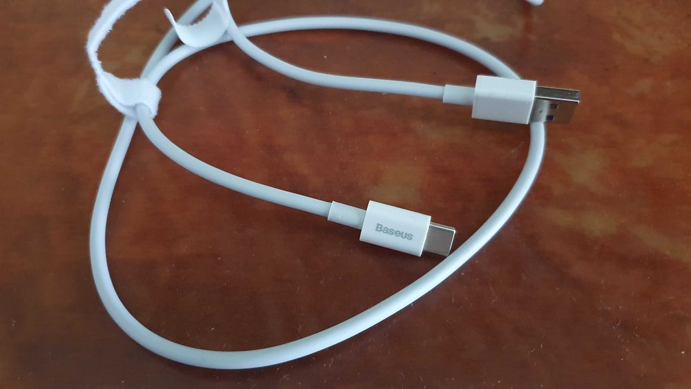 Кабель USB to Type C 66W White "Baseus"