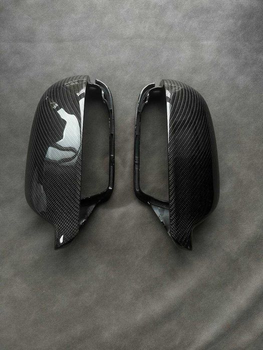 Накладки дзеркал карбон Audi A3 A4 A5 A6 A7 Тюнінг Накладка Дзеркало