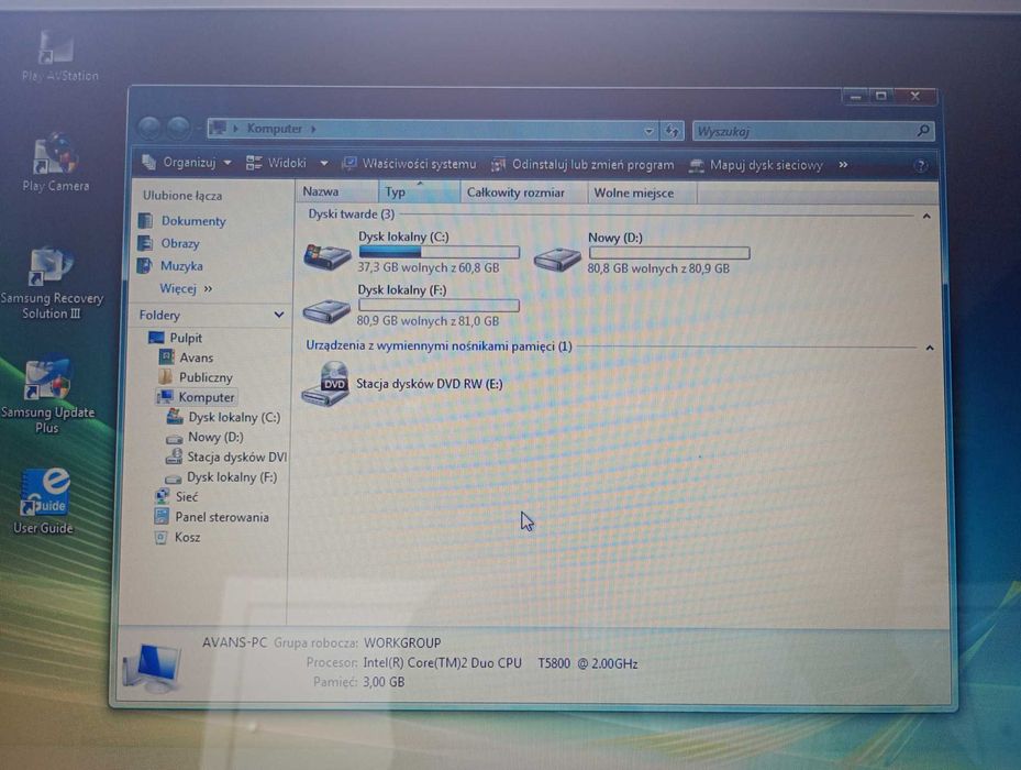 Notebook Samsung R510 15,6" 240Gb 3Gb ram