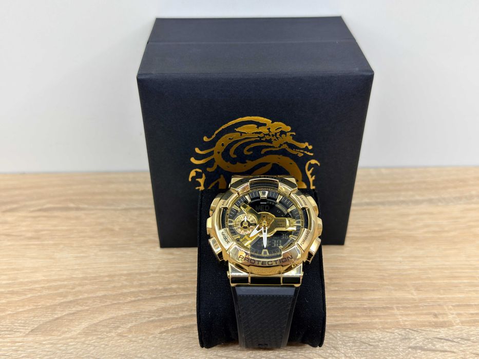 Zegarek Casio G-SHOCK GM-110G-1A9ER Złoty Czarny BOX / JAK NOWY!