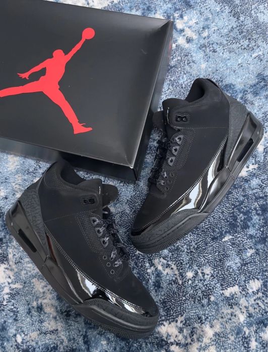 ‼️НОВИНКА Кросівки Jordan 3 Retro Black 41-45