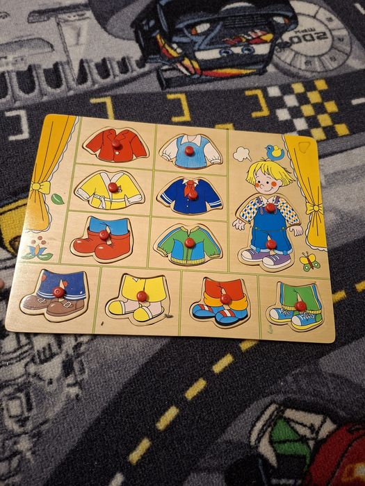 Układankę edukacyjna drewniana