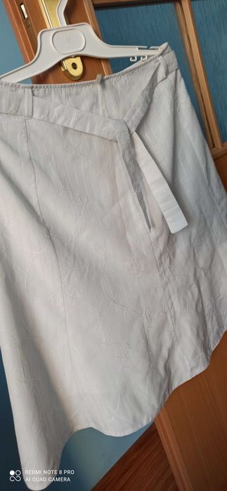 Spódnica  biała brąz 38 40 42