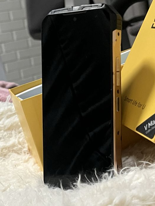 Смартфон Doogee V Max 5G 12/256 Gb з акб 22000 мАг чорно золотистий