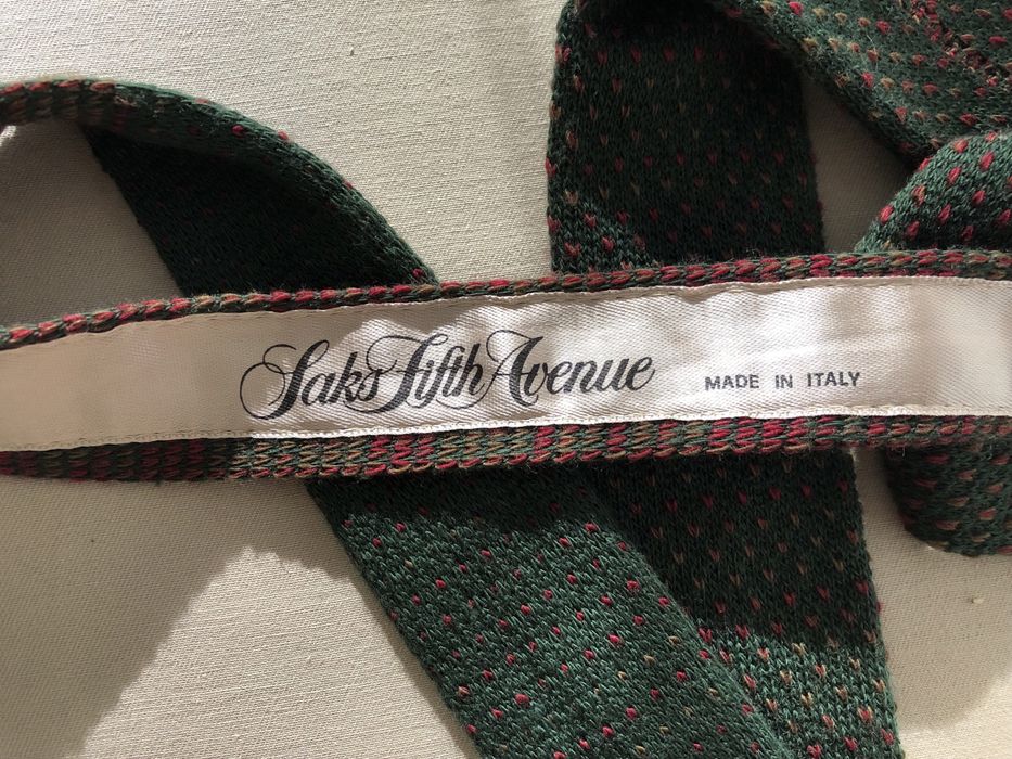 Галстук Saks Fifth Avenue 100% вовна, Італія