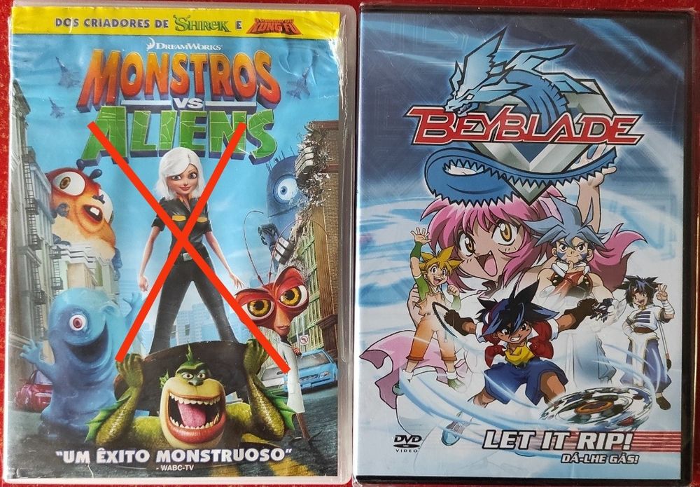 DVDs animação infantil