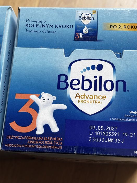 Mleko modyfikowane Bebilon 3 junior po 1. Roku życia 2x1000g