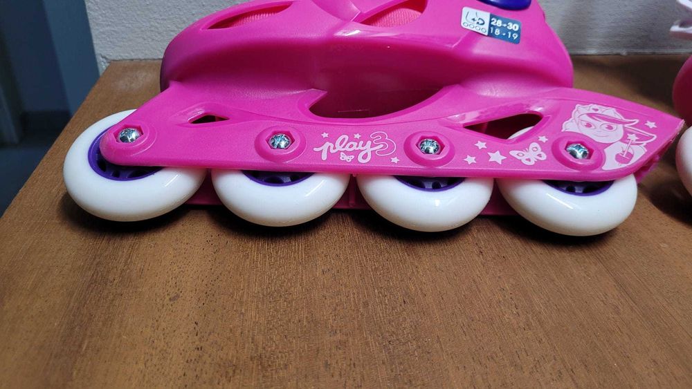 Patins rosa Criança Olexo 28-30 Decathlon