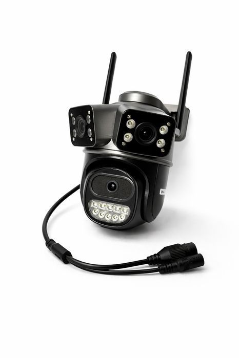 Поворотна вулична IP Wi-Fi камера з трьома об’єктивами 12 MP V380 PRO, 3L-WIFI