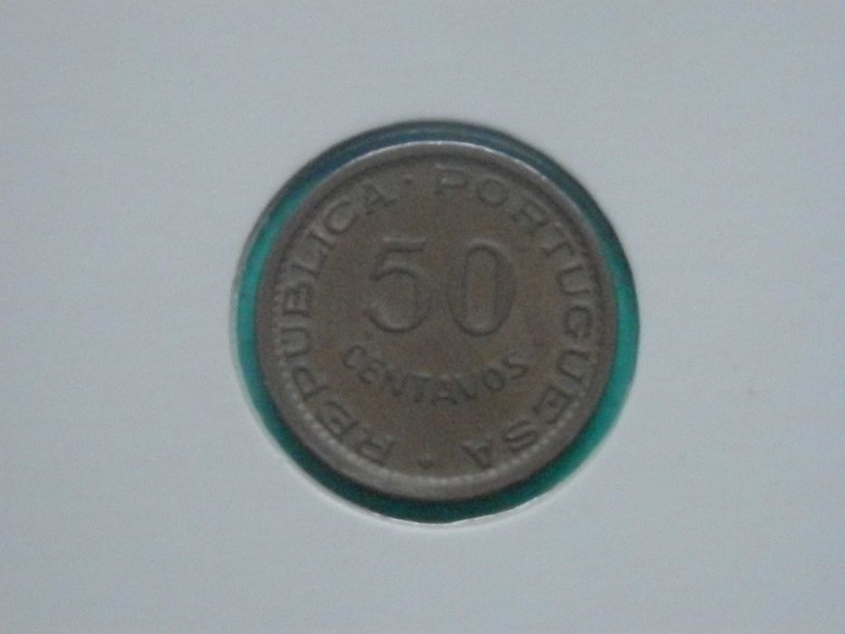 1258 - Angola: 50 centavos 1953 bronze, por 4,00