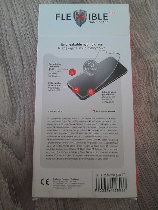 Szkło Forcell Flexible Nano Glass 5D iPhone 13 Pro Max, 14 Plus 6.7