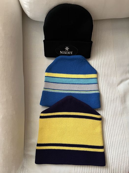 Lote 3 gorros de lã