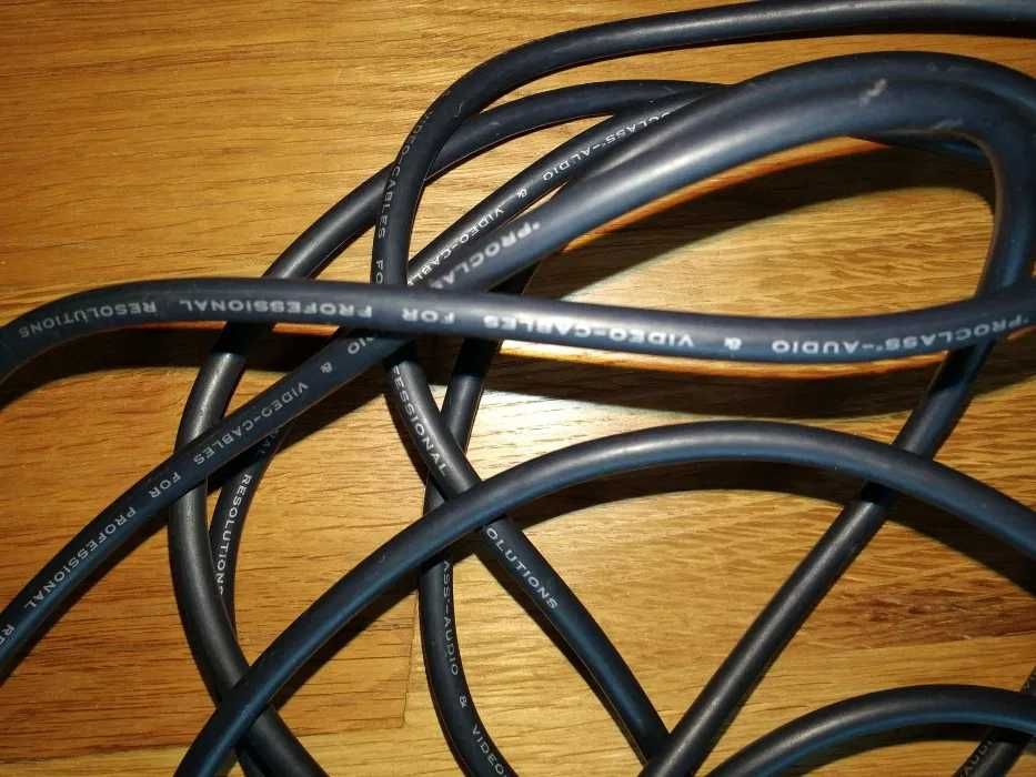 Kabel koaksjalny Proclass Professional 5m RCA-RCA do subwoofera video