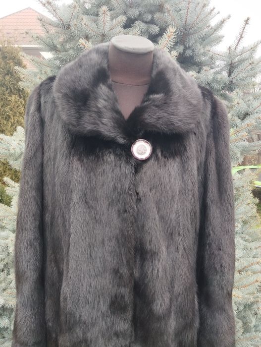 Ог 122! Шикарна норкова шуба чорний діамант  50-52-54