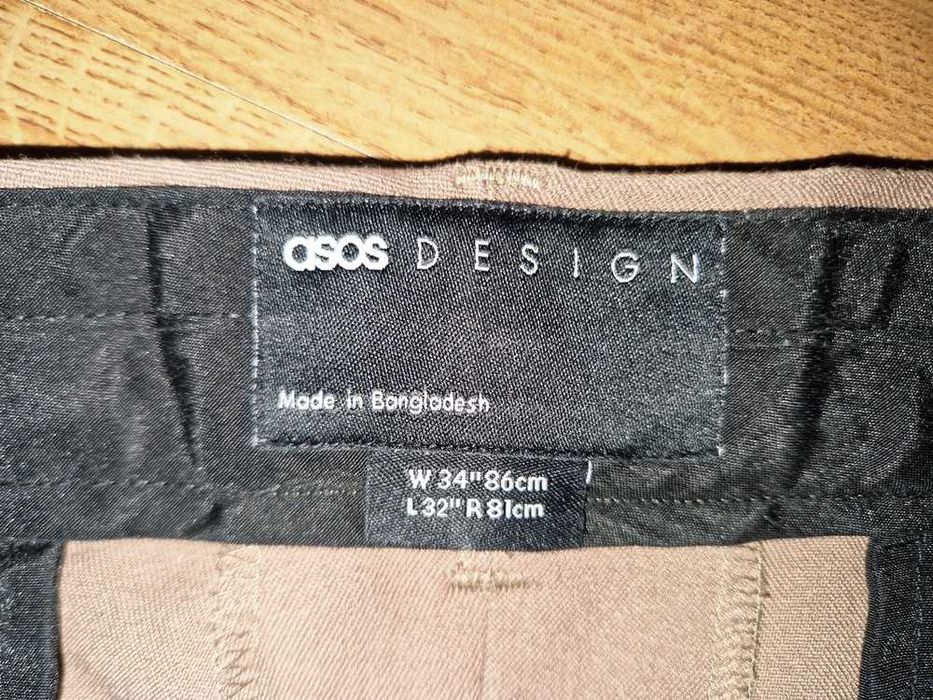 Eleganckie męskie spodnie garniturowe ASOS desing