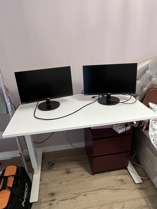 Biurko trotten ikea regulowane na korbkę