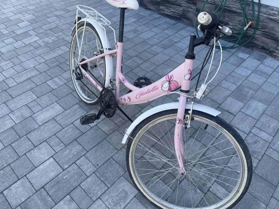 Rower Kands Laguna Gulietta 24” 14”BIAŁO-RÓŻOWY POŁYSK